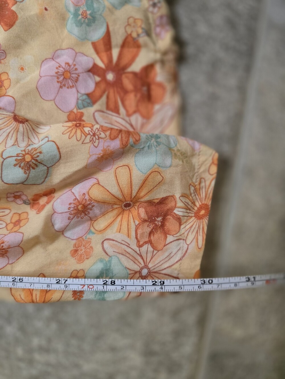 Lotus And Luna Handmade Floral Wide-Leg Lounge Pants Peach Orange Summer Boho S - Picture 10 of 12